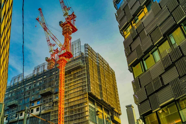 Výškové Budovy Výstavbě Yokohama Tsuruya Cho Místo Střelby Prefektura Yokohama — Stock fotografie