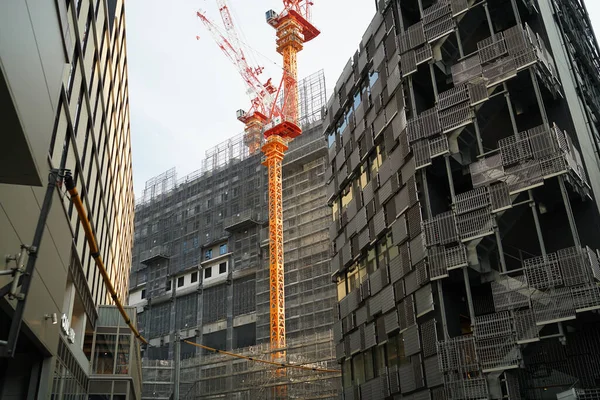 Výškové Budovy Výstavbě Yokohama Tsuruya Cho Místo Střelby Prefektura Yokohama — Stock fotografie