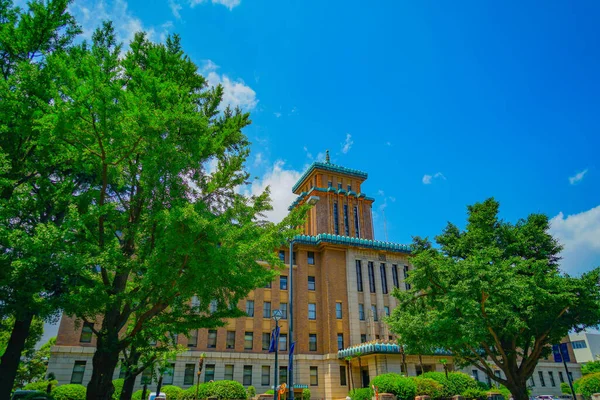 Ufficio Della Prefettura Kanagawa Verde Fresco Ubicazione Delle Riprese Naka — Foto Stock