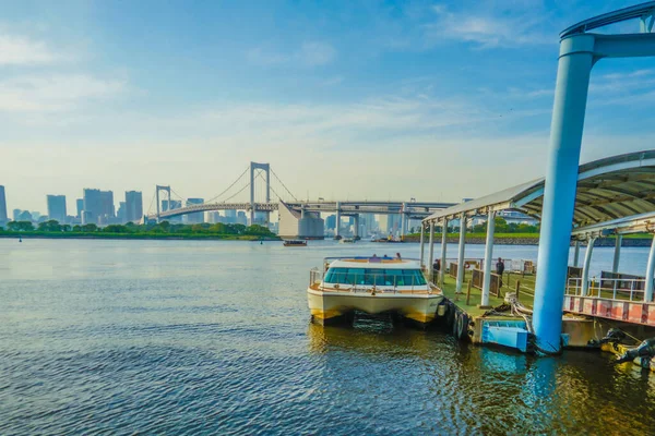 Odaiba Kaihin Park Vattenbad Noriba Noriba Fotografering Plats Tokyo Storstadsområde — Stockfoto