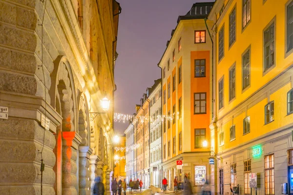 Oude Stad Van Stockholm Gamastan Schietplaats Zweden Stockholm — Stockfoto