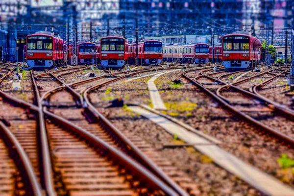 Keihin Kyuko Veicolo Ferroviario Ubicazione Delle Riprese Kanagawa Yokohama — Foto Stock