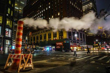 New York gece görüşü (Manhattan). Çekim yeri: New York, Manhattan