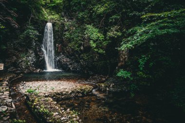 Koga Şelalesi (Kobe Şehri, Arima Onsen). Çekim yeri: Kobe şehri, Hyogo Bölgesi