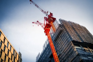 İnşaat halindeki yüksek binalar (Yokohama Tsuruya -cho). Çekim yeri: Yokohama-şehir kanagawa ili