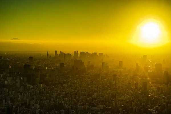 Drapacze Chmur Tokio Fudżi Rozmieszczenie Sumida Tokio — Zdjęcie stockowe