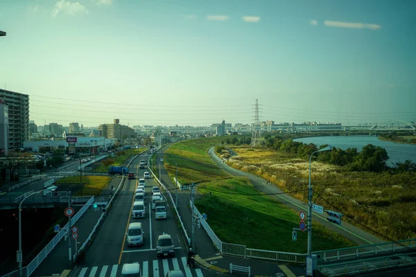 Arakawa Och Tokyos Stadsbild Skytteläge Adachi Tokyo — Stockfoto