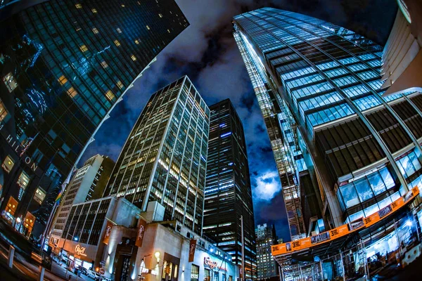 Ночной Вид Город Нью Йорк Место Съемки Нью Йорк Манхэттен — стоковое фото
