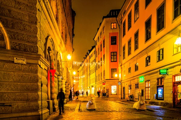 Stare Miasto Sztokholmie Gamastan Miejsce Fotografowania Szwecja Sztokholm — Zdjęcie stockowe