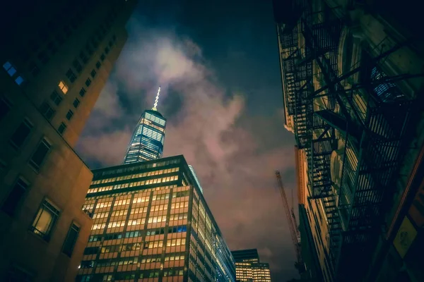 Widok Nocny Miasto Nowy Jork Miejsce Fotografowania New York Manhattan — Zdjęcie stockowe