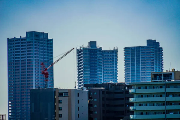 Musashi Kosugi Turmwohnungsgruppe Drehort Kawasaki City Präfektur Kanagawa — Stockfoto