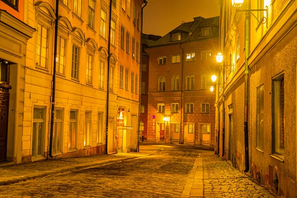 Oude Stad Van Stockholm Gamastan Schietplaats Zweden Stockholm — Stockfoto