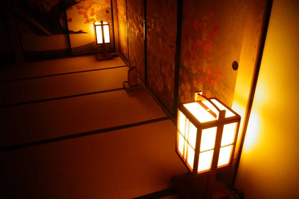 Iluminación Habitación Estilo Japonés Ubicación Del Disparo Naka Yokohama Shi —  Fotos de Stock