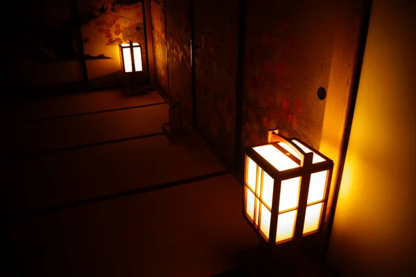 Iluminación Habitación Estilo Japonés Ubicación Del Disparo Naka Yokohama Shi — Foto de Stock