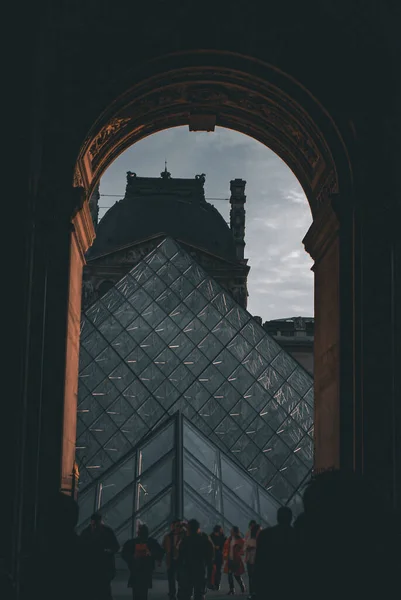 Louvre Museum Париж Франція Shooting Location France Paris — стокове фото