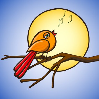 arka plan güneş dalda kuş