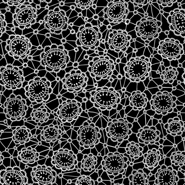 Naadloze floral lace — Stockvector