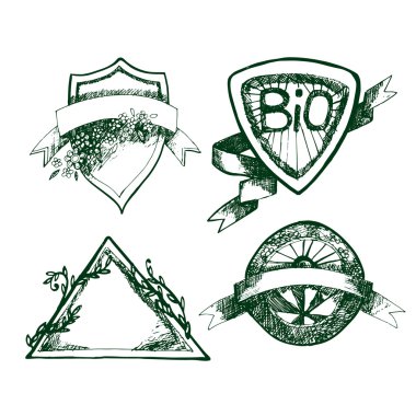 Kroki üzerinde beyaz bir arka plan etiketleri ayarla-