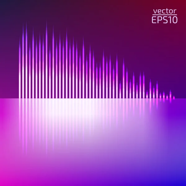 Égaliseur de musique colorée — Image vectorielle