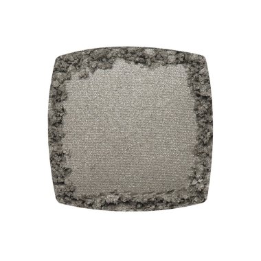 Beyaz üzerine izole edilmiş kozmetik ürün örneği olarak kuru gri göz gölgeleri