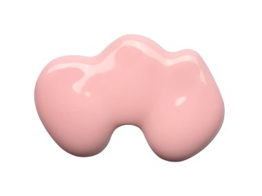 Beyaz arka planda izole edilmiş pastel pembe kozmetik vücut losyonu örneğini kapat.
