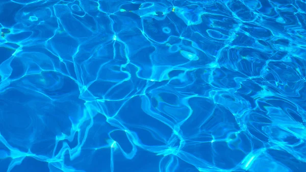 Texture Bleue Abstraite Eau Piscine Avec Reflets — Photo
