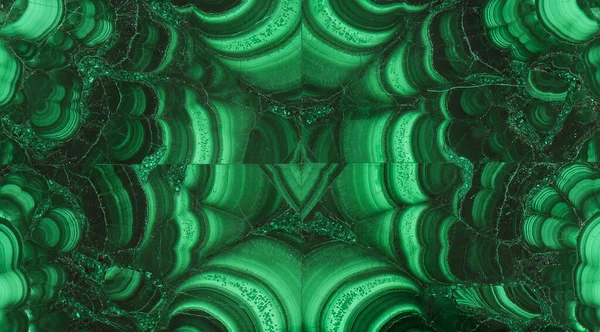 Малахитовый Зеленый Минеральный Драгоценный Камень Текстуры Фона Удивительная Полировка — стоковое фото