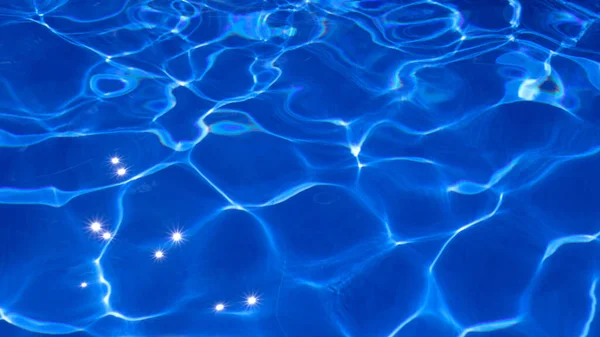 Textura Azul Abstracta Del Agua Piscina Con Reflejos — Foto de Stock