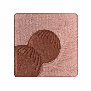 Beyaz arka plan üzerinde izole kahverengi göz gölgeler