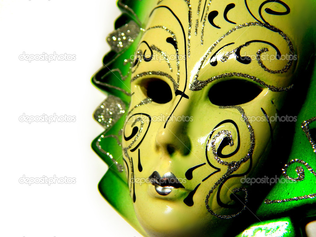 Beautiful masquerade mask isolated