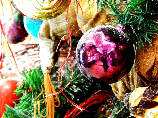Año nuevo y decoraciones de Navidad —  Fotos de Stock