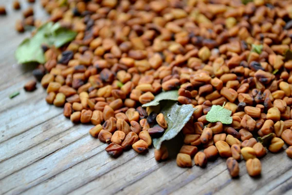 Sri Lanka Feuilles et grains de curry — Photo