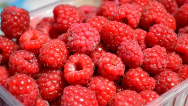 bir sürü parlak ahududu