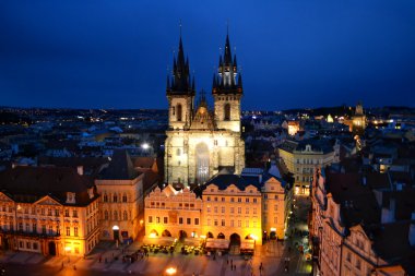 gece görüş, kilise our lady of Prag da tyn