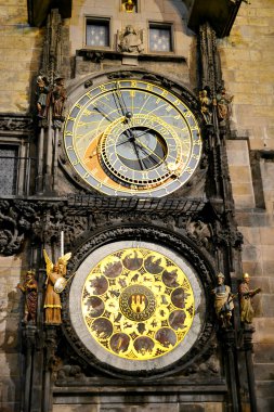 Prag eski şehir Prag astronomik saat (orloj) detay