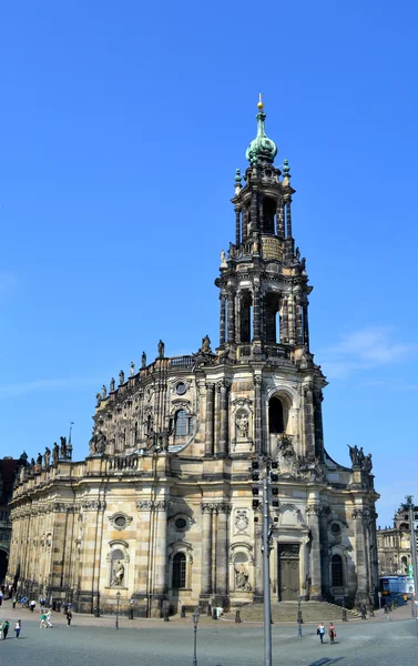 Старый дом в Дрездене — стоковое фото