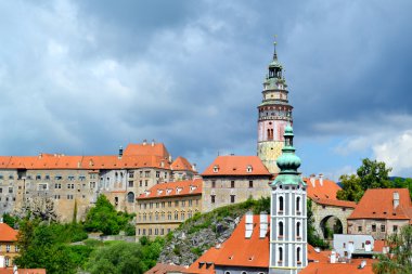 cesky krumlov şehir manzarası