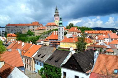 cesky krumlov şehir manzarası