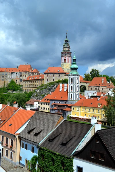 Vista de Cesky Krumlov cidade — Fotografia de Stock