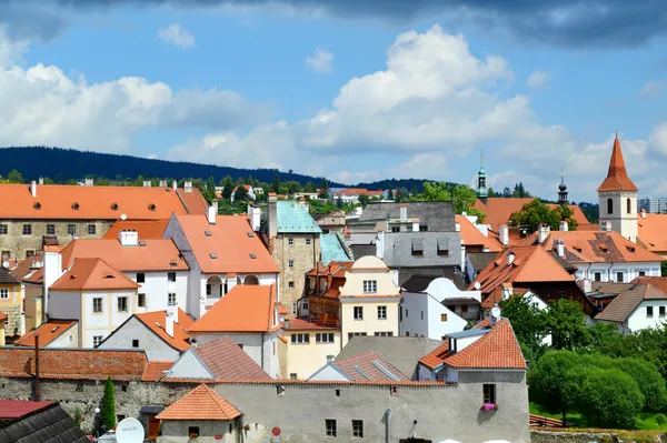 Vista de Cesky Krumlov cidade — Fotografia de Stock