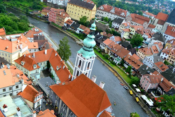 Vista de Cesky Krumlov cidade — Fotografia de Stock