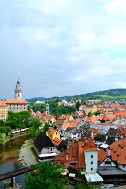 cesky krumlov şehir manzarası