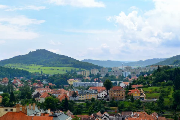 Vista de Cesky Krumlov cidade — Fotografia de Stock