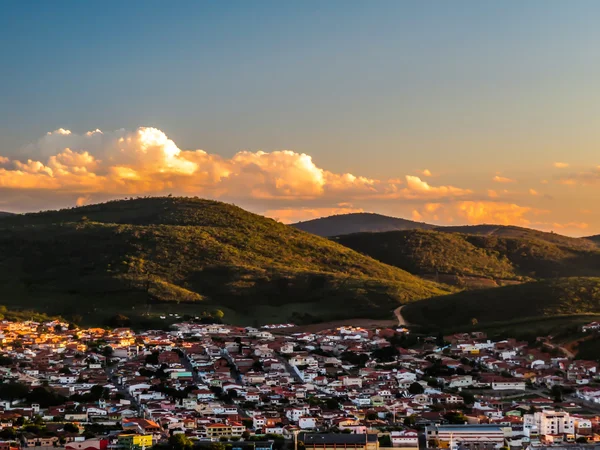 Paisagem e pôr do sol — Fotografia de Stock