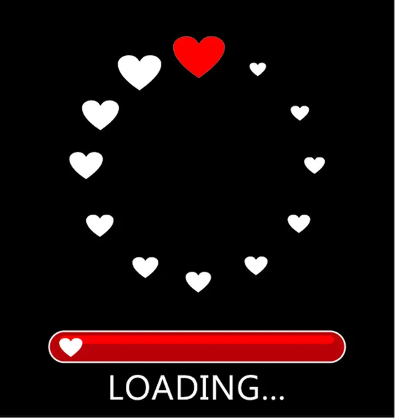 Loading of love — Stock Vector