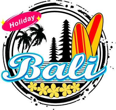 Bali island clipart