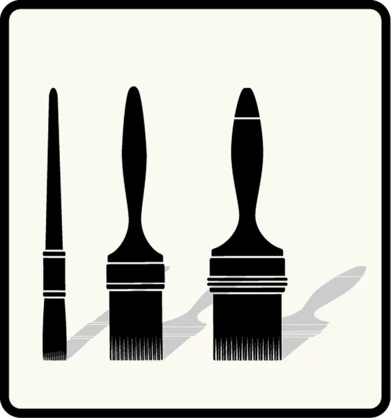 Paintbrush vector — Stock Vector