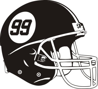 Vector helmet american football clipart