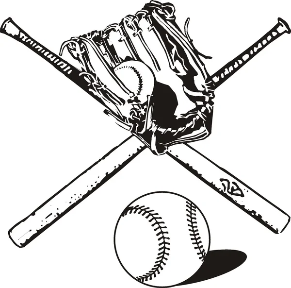 Baseball and baseball bat ⬇ Vector Image by © Kreativ Vector Stock