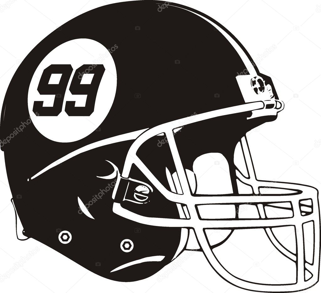 Vector helmet american football